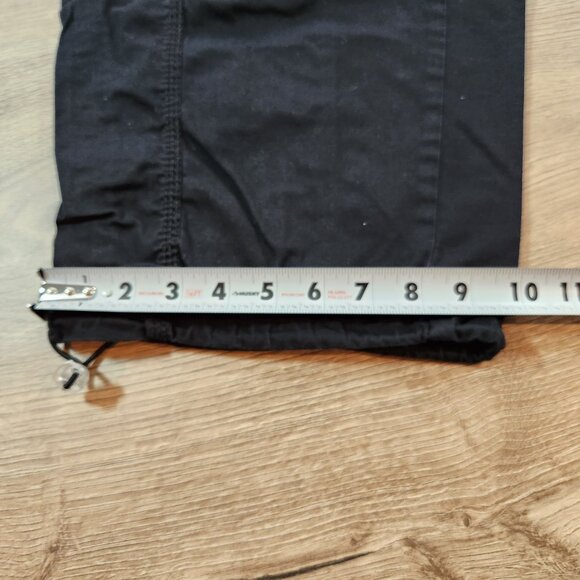 Style & Co Women 22W Black Cargo Capri Pants Bungee Hem Stretch Plus Size - Picture 8 of 9